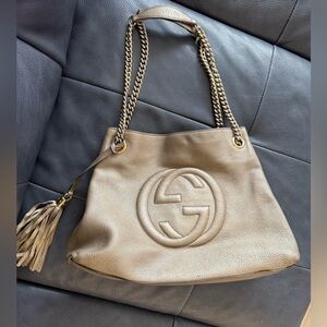 Soho Chain Strap Shoulder Bag Leather - Medium